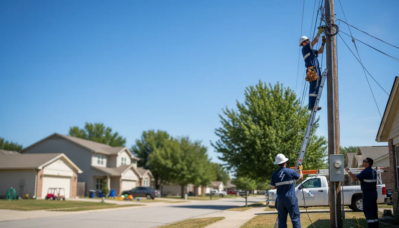 Residential electrician providing installation services in Pownal, ME